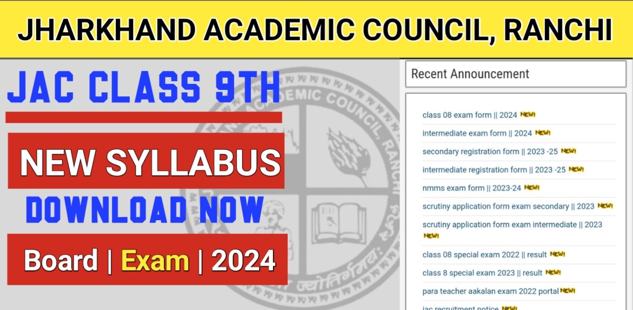 JAC 9th New Syllabus 2024