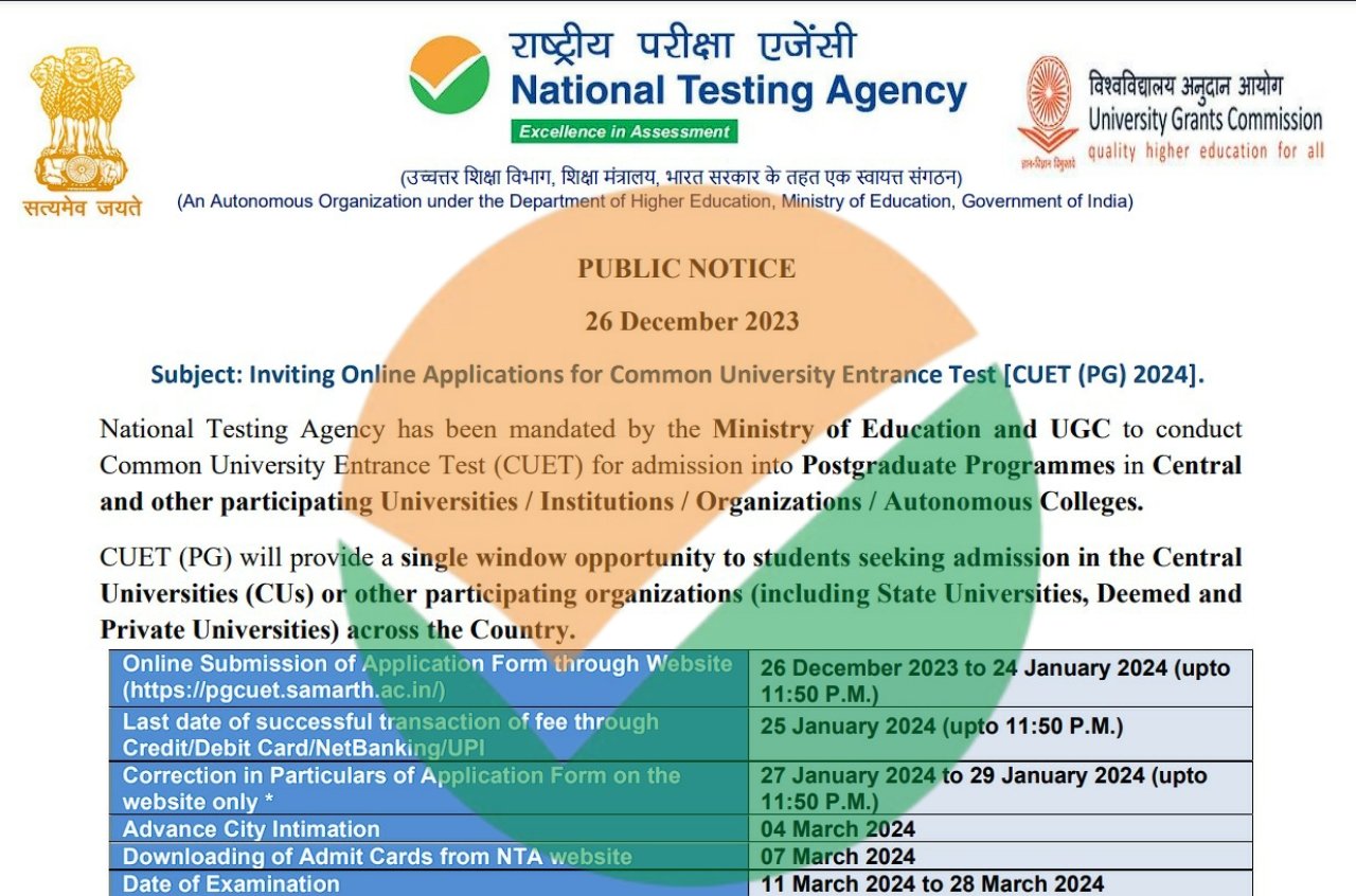 CUET PG Exam Form 2024