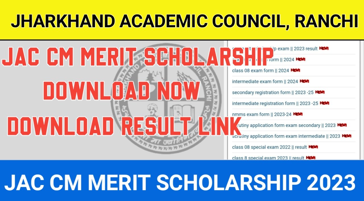 JAC CM Merit Scholarship Result 2023