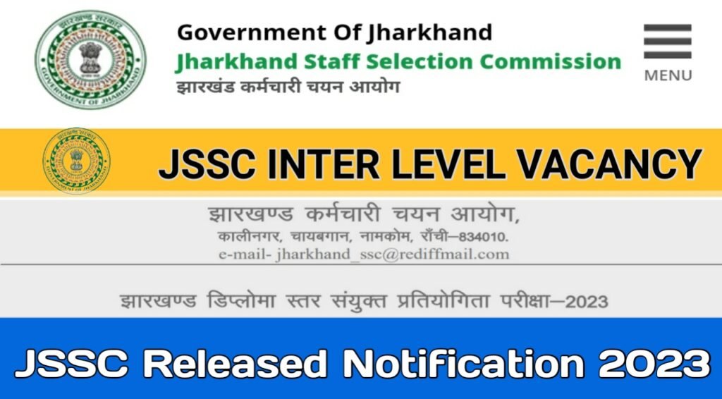 JSSC Inter Level Vacancy 2023