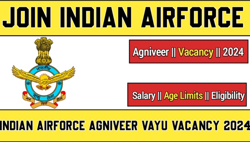 Indian Airforce Agniveer Vayu Vacancy 2024